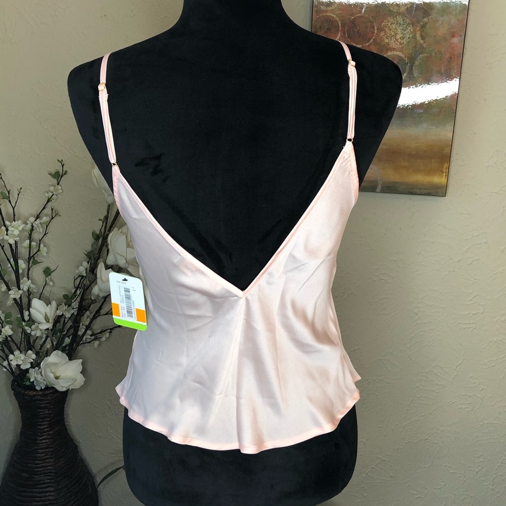 Sam Edelman Pink Lace Satin Camisole Small - Picture 7 of 8